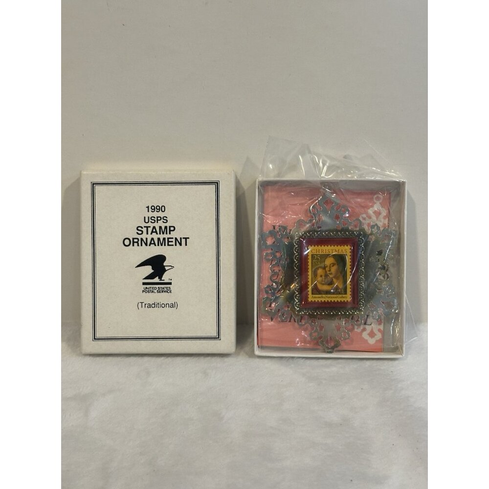 Vintage USPS 1990 Stamp Ornament